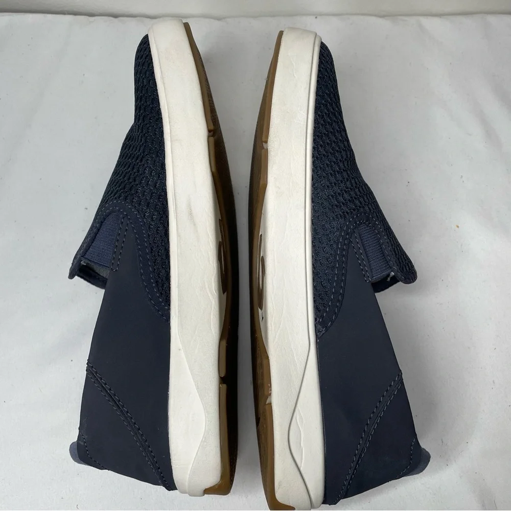 Olukai Men's Laeahi Kapa Slip On Shoe Size 7 Navy Blue Mesh Casual EUR 40